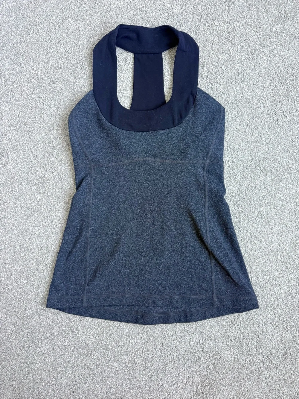 Lululemon Black Heathered Athletic Top